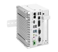 ROUAFWIT Mini PC Industrial Fanless Embedded Computer J6412 Dual LAN 2RS232COM DIN Rail PC 8Pin GPIO 4USB 4K Dual Display Auto Power On DDR4 32G RAM 1TB SSD, 1 x PCIe x1 Slot, Win 11 Pro
