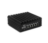 ROUAFWIT Mini PC N150 (Upgraded N100) Firewall Appliance, DDR5 16GB RAM 512GB SSD Fanless Appliance, Micro Computer, 6 x 2.5Gbe i226-V, Triple 4K Display, TF Slot