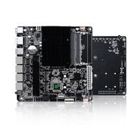 ROUAFWIT NAS Motherboard Celeron J4125, 4 x SATA3.0, 2 x M.2 NVMe, 2 x DDR4, 17x17 Mini-TX NAS Board, 4 x I226v 2.5 GbE, Micro Appliance NAS Board, 16GB RAM 256GB SSD