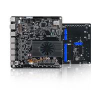 ROUAFWIT NAS Motherboard Celeron N100, 6 x SATA3.0, 2 x M.2 NVMe, Six-Bay NAS, 115X Radiator ITX Board, 4 x I226v 2.5 GbE, Micro Appliance NAS Board, 16GB DDR5 512GB SSD