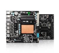 ROUAFWIT NAS Motherboard Core i7 1165G7, 6 x SATA3.0, 2 x M.2 NVMe, 2 x DDR4, 17x17 Mini-TX NAS Board, PCI-Ex4 Slot, 4 x I226v 2.5 GbE, Micro Appliance NAS Board, 8GB RAM 128GB SSD