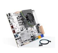 ROUAFWIT NAS Motherboard Mini ITX N150, 2×10GbE LAN, 6×SATA3.0, 3×M.2 NVMe, DDR5 4800MHz up to 48GB, HD 4K, for Home Server/Firewall/Storage, NO RAM NO SSD,170x170mm(1x SFF8643 Cable)