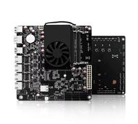 ROUAFWIT NAS Motherboard Pentium N6005, 6 x SATA3.0, 2 x M.2 NVMe, 2 x DDR4, 4 x I226v 2.5 Gigabit Ethernet, Micro Appliance NAS Board, 8GB DDR4 256GB SSD