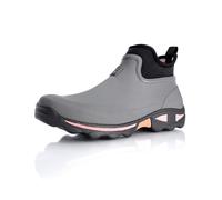 Rouchette Botas de goma para mujer, botas de lluvia antideslizantes cortas impermeables, gris, 41 EU