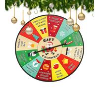 Roue Tournante de Noël - Fournitures De Fête Pour Vacances D'Hiver,Roue Tournante Des Prix De Noël - pour la Famille, Collègues, Adultes, Garçons, Filles, Femmes et