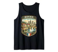 Rouen City France Rouen Ciudad Natal Francia Vacaciones Familiares Camiseta sin Mangas