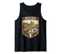 Rouen City France Rouen Ciudad Natal Francia Vacaciones Familiares Camiseta sin Mangas