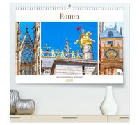 Rouen - ein traumhaftes Reiseziel (hochwertiger Premium Wandkalender 2026 DIN A2 quer), Kunstdruck in Hochglanz: Rouen, die historische Hauptstadt der ... Normandie ist definitiv einen Besuch wert.