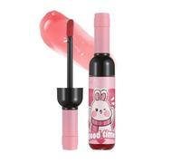 Rouge à lèvres liquide bouteille de vin - Teinture mate longue durée - Teinte hydratante imperméable - Vernis à lèvres léger anti-taches pour rendez-vous et fêtes - Maquillage au vin rouge audacieux