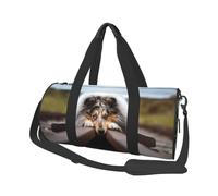 Rough Collie Bokeh Ferrocarril Perros Mascotas Áspero, Bolsa de Viaje de Gran Capacidad, Bolso Redondo, Bolsa de Viaje Deportiva, Bolsa de Mano, Bolsa de Fitness