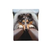 Rough Collie Bokeh Ferrocarril Perros Mascotas Áspero, Squeeze Top Wallet Bolsa de Almacenamiento para Mujer Monedero pequeño Bolsa de Cambio