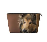 Rough Collie Lassie Perros Perros Grandes Y Esponjosos Mascotas, Bolsa de artículos de tocador Bolsa de Maquillaje Bolsa de cosméticos Bolsa de artículos de tocador de Viaje portátil