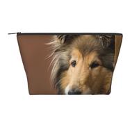 Rough Collie Lassie Perros Perros Grandes Y Esponjosos Mascotas, Bolsa de artículos de tocador Bolsa de Maquillaje Bolsa de cosméticos Bolsa de artículos de tocador de Viaje portátil