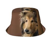 Rough Collie Lassie Perros Perros Grandes y Peludos Mascotas Sombrero Tipo Cubo para Mujer Hombres, Sombreros de Verano para Hombres y Mujeres
