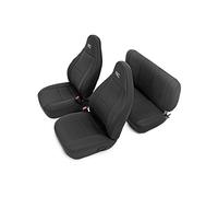 Rough Country Fundas de Asiento de Neopreno (Compatible con Jeep Wrangler TJ 2003-2006) | 1ª/2ª Fila | Resistente al Agua | | 91001
