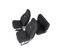 Rough Country Fundas de Asiento de Neopreno Delantero/Trasero, Color Negro, para Jeep Wrangler YJ 1987-1990 [ Ajuste Personalizado Resistente al Agua 91008