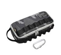 Rough Enough - Bolsa de herramientas pequeña portátil con asa y molle táctil, 12 pulgadas, camuflaje negro, cordura, base acolchada resistente al agua