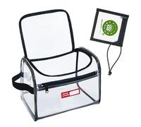 Rough Enough - Bolsa de Maquillaje Transparente, Organizador de artículos de tocador, Bolsa de cosméticos Grande, Caja de Medicina, Bolsa con Cremallera para Accesorios de Viaje, Esenciales para uñas
