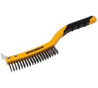ROUGHNECK Stainless Steel Wire Brush Soft Grip 350mm 14 Inch