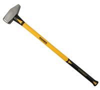 Roughneck Vorschlaghammer, 4 kg, Gelb, Fiberglasgriff, Stahlkopf, Konvex, 50-58 HRC