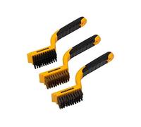 ROUGHNECK Wide Brush Set Of 3 Soft Grip