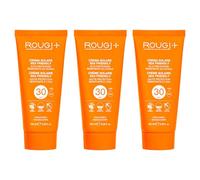 Rougj Crema Solar 30 Corporal Con Caléndula Y Karité 100ml x3 - Protector Solar Corporal Spf 30 Resistente Al Agua Para Piel Sensible - Crema Solar Cuerpo Protección Solar 30 Sun Cream - Made In Italy