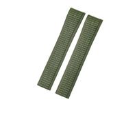 ROUHO 21mm Silicona Correa Reloj Repuesto Banda Suave Caucho Deporte Pulsera Reloj Resistente Sudor & Duradera para Patek Philippe Aquanaut 5067 5068 5164 5167-Verde Claro