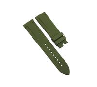 ROUHO 22mm Correa de Caucho Silicona, Impermeable Transpirable con Pasadores de Liberación Rápida para Citizen BN0191-55L BN0193-17E-Verde Oscuro