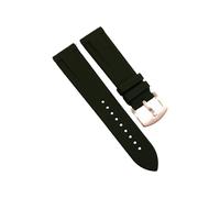 ROUHO 22mm Correa de Caucho Silicona, Impermeable Transpirable con Pasadores de Liberación Rápida para Citizen BN0191-55L BN0193-17E-Negro + Oro Rosa Hebilla