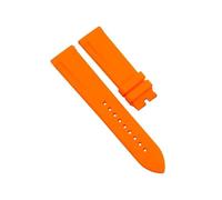 ROUHO 22mm Correa de Caucho Silicona, Impermeable Transpirable con Pasadores de Liberación Rápida para Citizen BN0191-55L BN0193-17E-Naranja