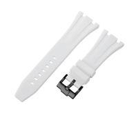 ROUHO 27mm Impermeable Silicona Reloj Correa Hebilla con Broche Caucho Pulsera para Ap Casio GA-2100 2110
