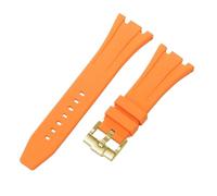 ROUHO 27mm Impermeable Silicona Reloj Correa Hebilla con Broche Caucho Pulsera para Ap Casio GA-2100 2110