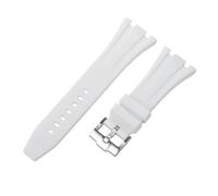 ROUHO 27mm Impermeable Silicona Reloj Correa Hebilla con Broche Caucho Pulsera para Ap Casio GA-2100 2110