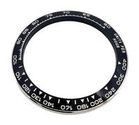 ROUHO 38,8mm Bisel de Reloj Cerámica Taquímetro Inserto Recambio Anillo Relojería Inlay 30,6mm Repuesto para Rolex Cosmograph Daytona 126500 - A4