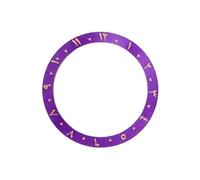 ROUHO 38mm Bisel de Reloj Árabe Inserto Repuesto Aleación Anillo Inclinado Esfera Inlay 30,7mm Pieza para Seiko SKX007 - A3