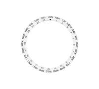 ROUHO 38mm Bisel de Reloj Cerámica Inserto Ciudad Mundo Anillo de Relojería Esfera Inlay 30,7mm Reposición para Seiko SKX007 - A4