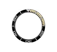 ROUHO 38mm Bisel de Reloj Cerámica Inserto Recambio Anillo de Relojería Inclinado Esfera Inlay 30,7mm Pieza para Omega Seamaster Diver 300M - A6