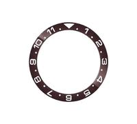 ROUHO 38mm Cerámica Bisel Reloj, Dual-Time Anillo Reloj Repuesto, Inserto Bisel Pulido Incrustación Esfera Componente 30.7mm para Seiko SKX007-A7