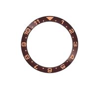 ROUHO 38mm Cerámica Bisel Reloj, Dual-Time Anillo Reloj Repuesto, Inserto Bisel Pulido Incrustación Esfera Componente 30.7mm para Seiko SKX007-A8