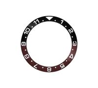 ROUHO 38mm Cerámica Bisel Reloj, Dual-Time Anillo Reloj Repuesto, Inserto Bisel Pulido Incrustación Esfera Componente 30.7mm para Seiko SKX007-A22
