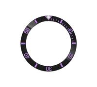 ROUHO 38mm Cerámica Bisel Reloj, Incrustación Esfera Repuesto, Anillo Cerámico Pulido Inserto Bisel Componente 30.7mm para Seiko SKX007