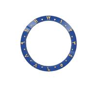 ROUHO 38mm Cerámica Bisel Reloj, Inserto Bisel Repuesto, Anillo Reloj Componente Números Árabes Incrustación Esfera 30.7mm para Seiko SKX007-A3