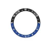 ROUHO 38mm Cerámica Bisel Reloj, Inserto Bisel Repuesto, Anillo Reloj Componente Números Árabes Incrustación Esfera 30.7mm para Seiko SKX007-A10