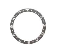 ROUHO 38mm Inserto Bisel Cerámica Luminoso Recambio Anillo Hora Dual Componente Incrustación Esfera Pulida 31,5mm para Seiko SKX007-A5
