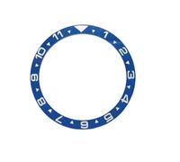 ROUHO 38mm Inserto Bisel Cerámica Luminoso Recambio Anillo Hora Dual Componente Incrustación Esfera Pulida 31,5mm para Seiko SKX007-A6