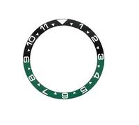 ROUHO 38mm Inserto Bisel Cerámica Luminoso Recambio Anillo Hora Dual Componente Incrustación Esfera Pulida 31,5mm para Seiko SKX007-A7