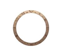 ROUHO 38mm Inserto Bisel Reloj Metal Reemplazo Anillo Hora Dual Componente Incrustación Esfera Arenada 31,5mm para Rolex Yacht-Master-A1