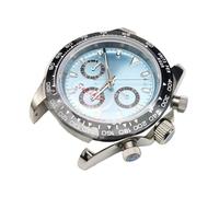 ROUHO 39,5mm Acero Inoxidable Reloj Partes Mod, Inserto Bisel, 32,5mm Esfera, Reloj Manos Set, No Incluido VK63 Movimiento Meca-Cuarzo Modificación Kit para Rolex Daytona-I