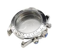 ROUHO 39,5mm Caja Reloj Kit Ajuste para Movimiento Cuarzo VK63 32,5mm Esfera, con Inserto Bisel Pulsadores Roscados DIY Reloj Modificación Kit para Rolex Daytona-B