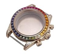 ROUHO 39,5mm Reloj Mod Caja Ajuste para Movimiento Cuarzo VK63, Corona Roscada Reloj Modificación Partes para Tissot PRX-I